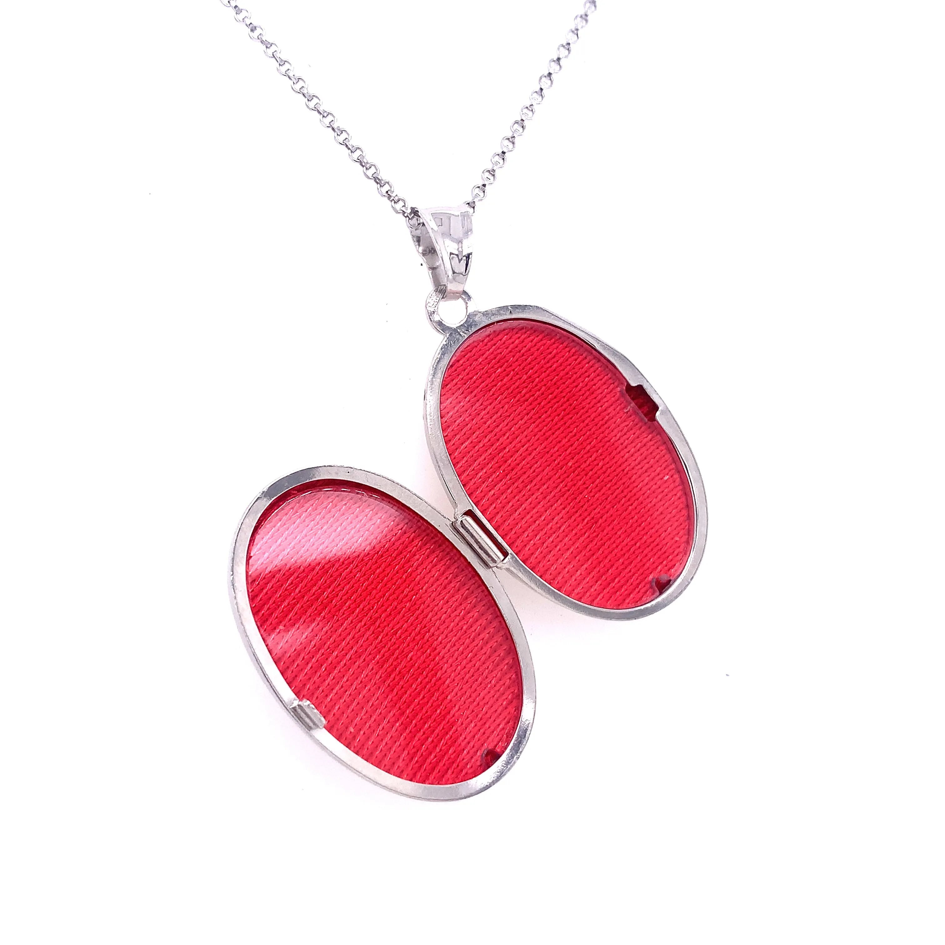 Sterling Silver Oval Locket
