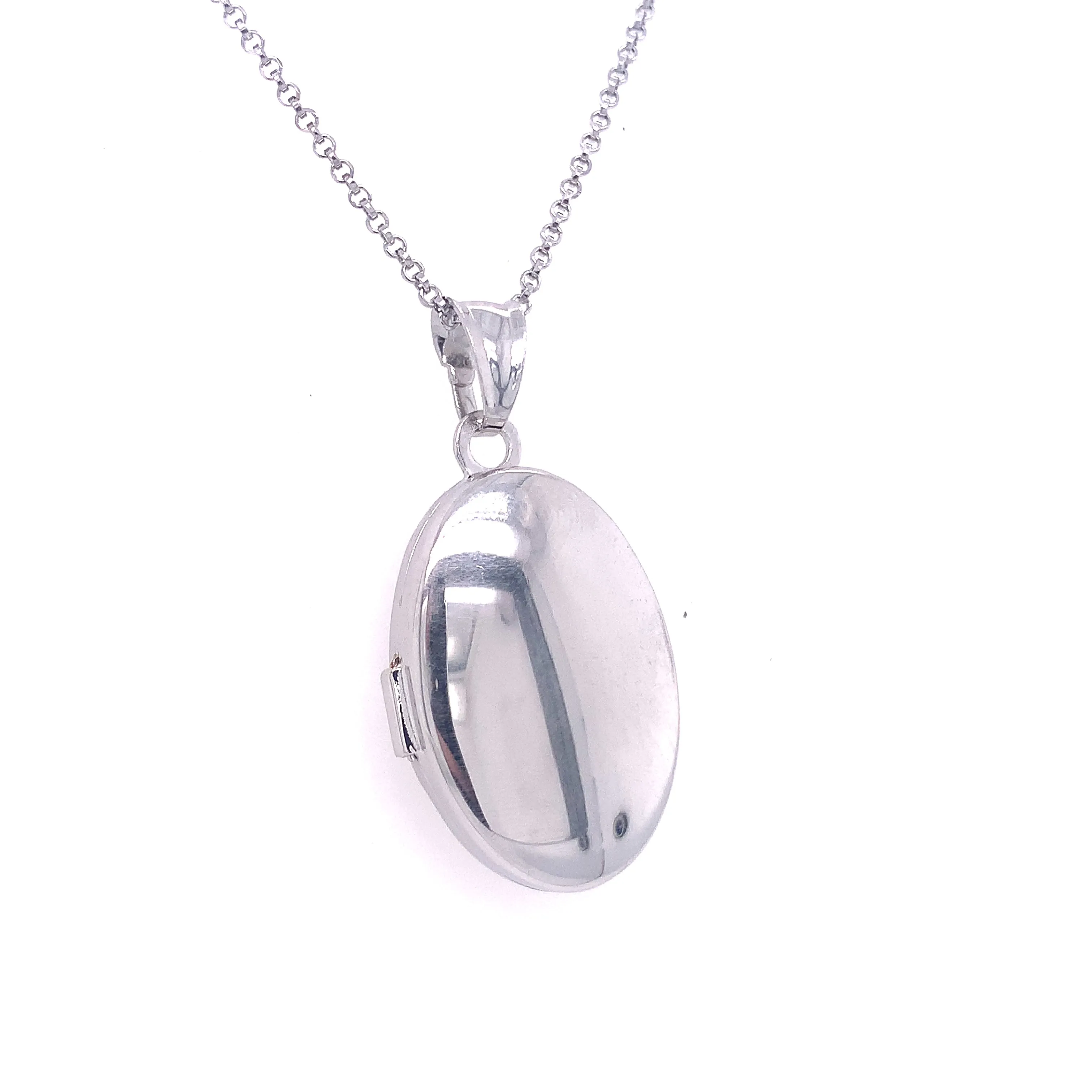 Sterling Silver Oval Locket
