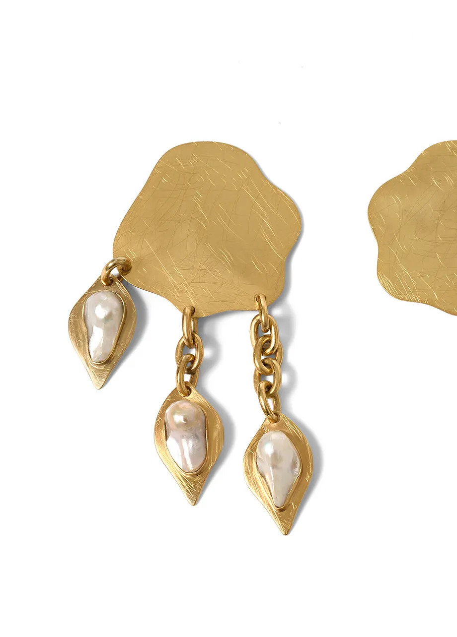 SUNKISSED ASYMMETRIC EARRINGS