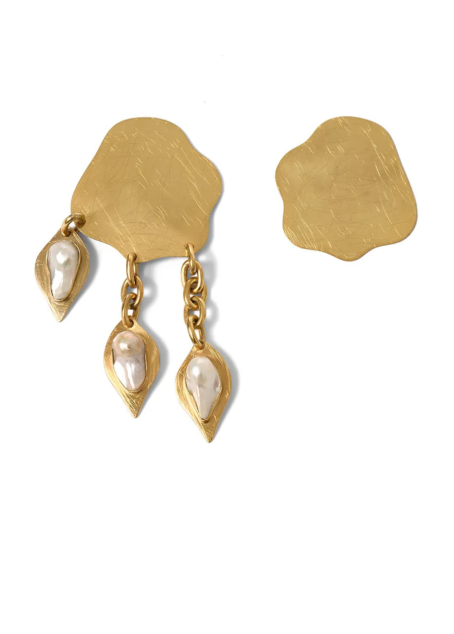 SUNKISSED ASYMMETRIC EARRINGS