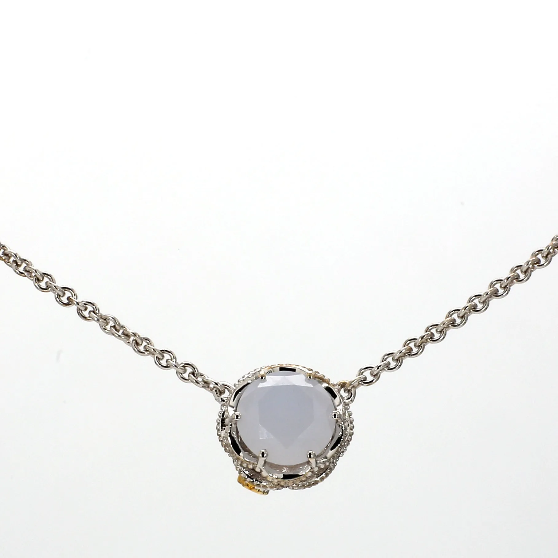 TACORI Chalcedony Stud Gemstone Necklace