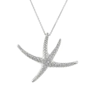 Tiffany Elsa Peretti Starfish Diamond Necklace