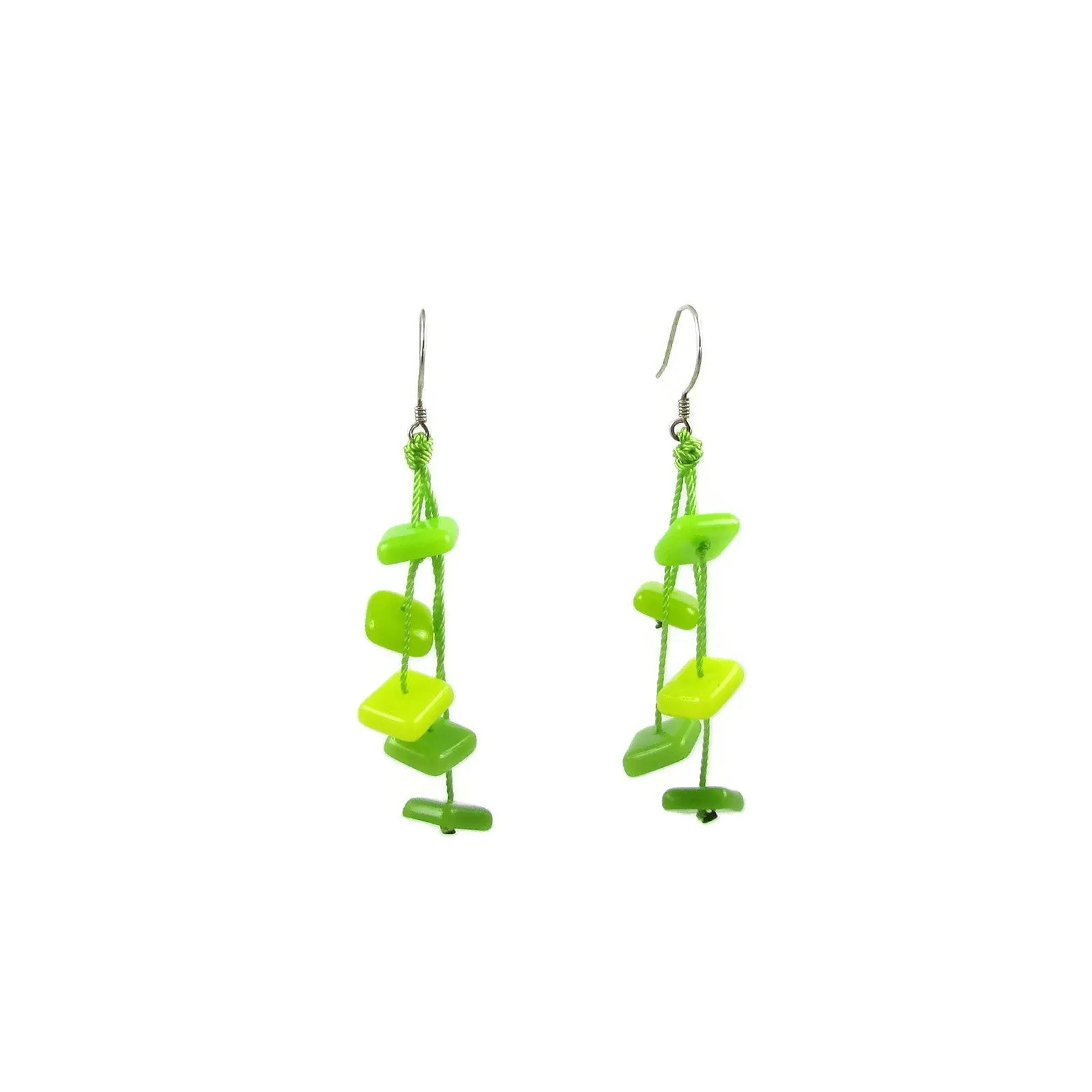 Zen Glass Earrings - Green