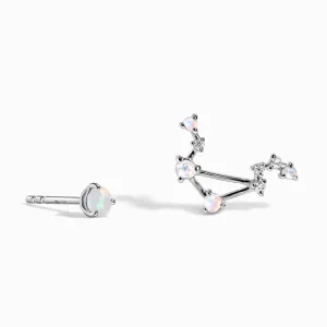 Zodiac Birthstone Studs - Libra Opal